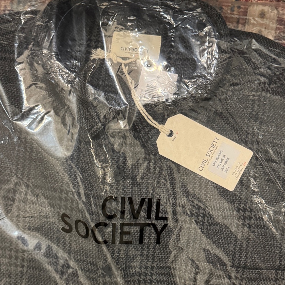 Civil Society Men's Charcoal Jacket